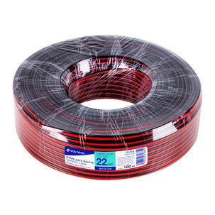 Cable Para Parlantes Bicolor 22 Awg 100mts Volteck